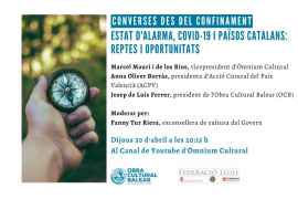 La Federació Llull organitza 'Converses des del confinament: Estat d'alarma, Covid-19 i Països Catalans: reptes i oportunitats' aquest dijous
