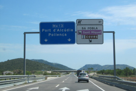 El trànsit en les autopistes de Mallorca es manté amb més d'un 60% de baixada