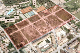 Imatge d'un fals urbà a la Colònia de Sant Jordi.