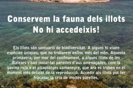 El GOB demana a la ciutadania que no accedeixi als illots