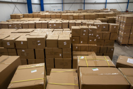 Arriba a les Illes Balears un nou carregament amb 3,5 milions de màscares quirúrgiques i 35.000 granotes de protecció