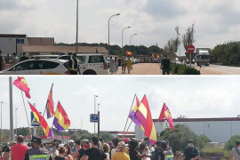 Centenars de persones clamen 'Menorca no té rei' i 'Valtònyc llibertat' en el marc de la visita dels Borbons a Menorca