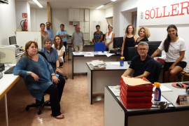 L'equip de feina del setmanari el dia de la presentació del nou disseny