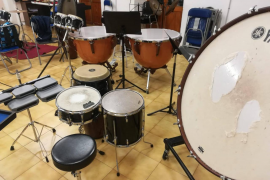 SOLLER - CORONAVIRUS - EPIDEMIAS - INTERIOR DE LA ESCUELA DE MUSICA.