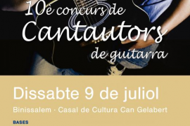10è Concurs de cantautors de guitarra 