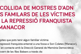 El Govern inicia la recollida de mostres d'ADN de familiars de les víctimes de Son Coletes