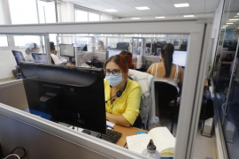 Imatge de l'equip de rastrejadors de contactes de persones afectades per la COVID-19.