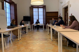 ReuniÃ³n entre representantes de la conselleria de Modelo EconÃ³mico, Turismo y Trabajo, Pimem y Habtur.