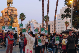 Més d'un centenar de persones s'han concentrat a Palma per reclamar una sortida ecosocial a l'actual crisi sanitària.