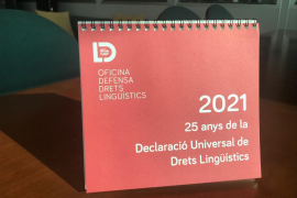 L’Oficina de Defensa dels Drets Lingüístics edita un calendari que commemora els 25 anys de la Declaració Universal de Drets Lingüístics