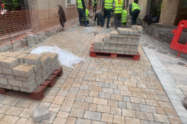 El carrer Rectoria entra en la darrera fase d'obres