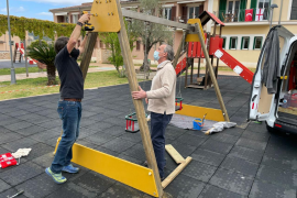 El batle, Carlos Simarro, avui matí.