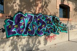 PALMA. GRAFFITIS. Imputado el autor del grafiti de la estación del Tren de Sóller.