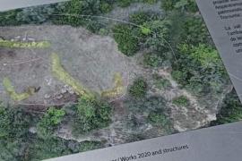 Estat en què ha quedat un dels panells.