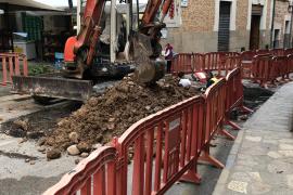 El carrer principal aixecat. Foto: A.M.S.