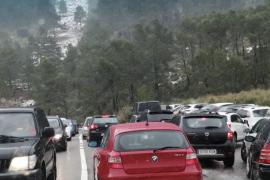 ESCORCA - NIEVE - Primera nevada del año en la Serra.