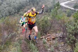 Pere Rullan durant l'exigent cursa. Foto: FEDME