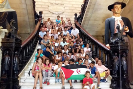 Govern, Consell i Ajuntament de Palma reben els nins sahrauís 