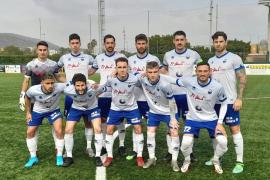 L'onze titular del Sóller avui a Eivissa. Foto: CF Sóller
