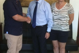 Salvador Arenere, al centre, és conseller de la companyia Intu Eurofund.