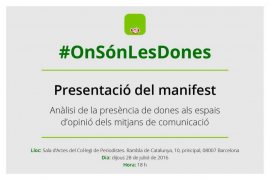 L'Associació Ona Mediterrània s'adhereix al manifest #OnSonLesDones
