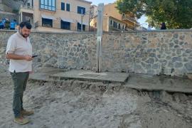 Aguiló avui matí a la platja del Mònaco.