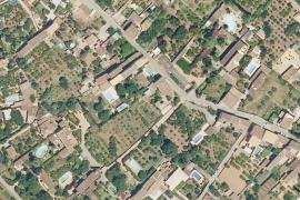 Fotografia aèria d’una part de Sóller on ha augmentat considerablement la construcció de piscines en habitatges familiars.