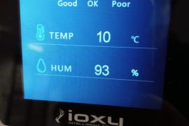 El temòmetre a 10 graus.