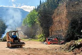 Aquesta setmana els operaris treballen al solar d’Es Puig.