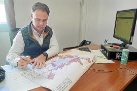 El plànol enviat al Consell amb les parcel·les de Sóller.