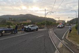 La part davantera del vehicle quedà destrossada.
