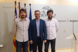 El batle de Palma José Hila i el tinent de batle d'Urbanisme, Model de Ciutat i Habitatge Digne, Antoni Noguera.