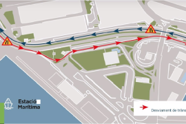 El trànsit del Passeig Marítim de Palma es desviarà del 3 al 8 de setembre