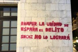 ARCA exigeix que s'esborrin d'immediat les pintades contra «romper la unidad de España» que proliferen a Palma