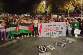 Més de 200 persones manifesten a Palma el seu suport a Palestina
