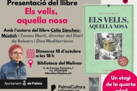 Conversa sobre el llibre 'Els vells, aquella nosa', de Cèlia Sánchez-Mústich, dimecres 18 d'octubre, a les 18.00 hores, a la Biblioteca del Molinar