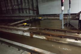 [VÍDEO] Les pluges mostren les mancances de les estacions de tren de Palma