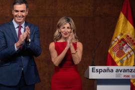 Pedro Sánchez i Yolanda Díaz escenifiquen l'acord de govern: «Corregirem l'infrafinançament de determinades comunitats»