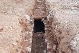 Part de la mina que ha quedat descoberta. Foto: S. BORRÀS