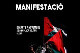 Ciutadans per Palestina Mallorca convoca una nova manifestació: «Cap agressió sense resposta, aturem el genocidi a Palestina»