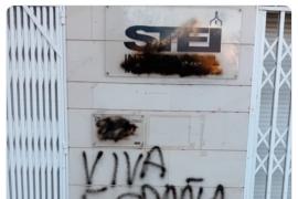 Allau de solidaritat cap a l'STEI davant l'atac espanyolista a la seva seu
