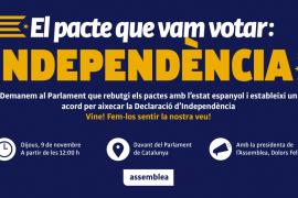 L'ASM comparteix el rebuig de l'ANC als «pactes de la claudicació»