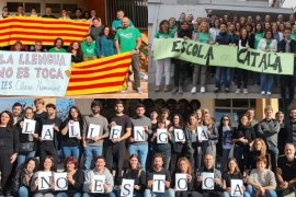 Els IES Calvià, Clara Hammerl i Santa Margalida també deixen clar al Govern que «la llengua no es toca»