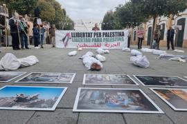 Mallorca per Palestina organitza una contundent protesta contra els atacs d'Israel a Gaza