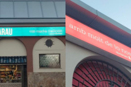 L'OCB i Palma XXI demanen a l'Ajuntament de Palma que retiri els cartells mal escrits del mercat de Pere Garau