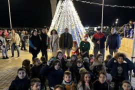 L’arbre del Port es va encendre el dissabte.