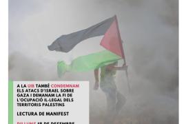 Convoquen un acte a la UIB en solidaritat amb Palestina