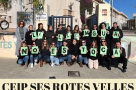 El CEIP Ses Rotes Velles se suma a la campanya «La llengua no es toca»