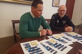 El regidor, Carlos Darder i el cap de Policia Juanjo Vivas.