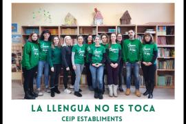 El CEIB Establiments s'uneix a la campanya 'La llengua no es toca'